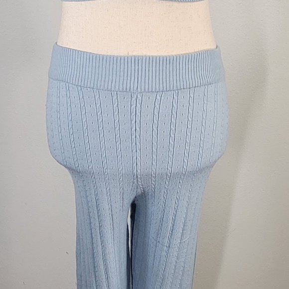 FREE PEOPLE INTIMATELY morning light set pajama knit Sz S NEW - Picture 4 of 9